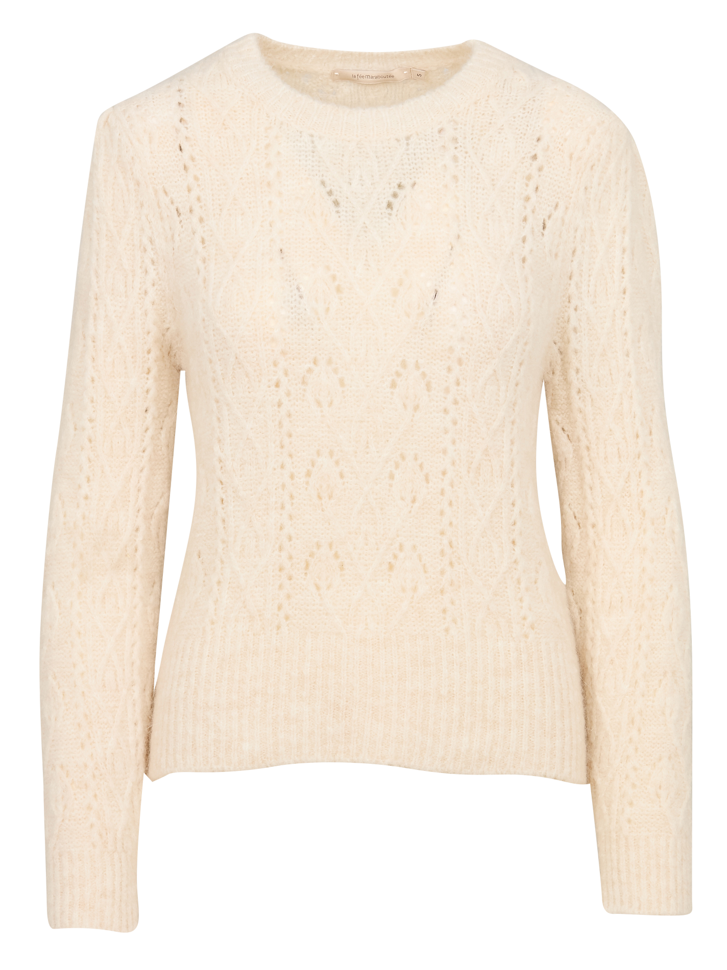 Pull col rond| Blanc