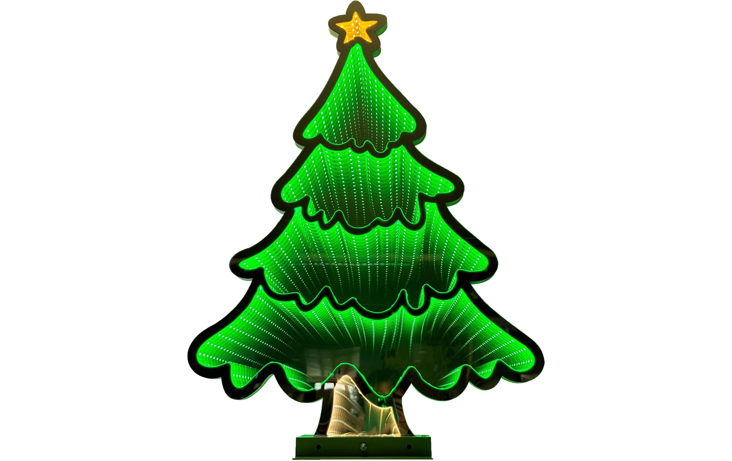 LED-Figur Infinity Tannenbaum, 237 LEDs, 60 cm, GrünLED Weihnachtsdekoration