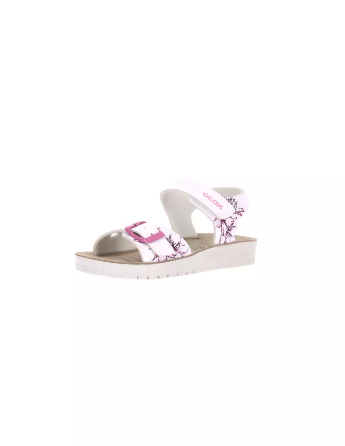GEOX J15EAB - Sandales & nu-pieds WHITEFUCHSIA