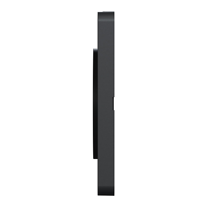 Plaque de finition double Schneider Electric Odace Touch miroir liseré anthracite
