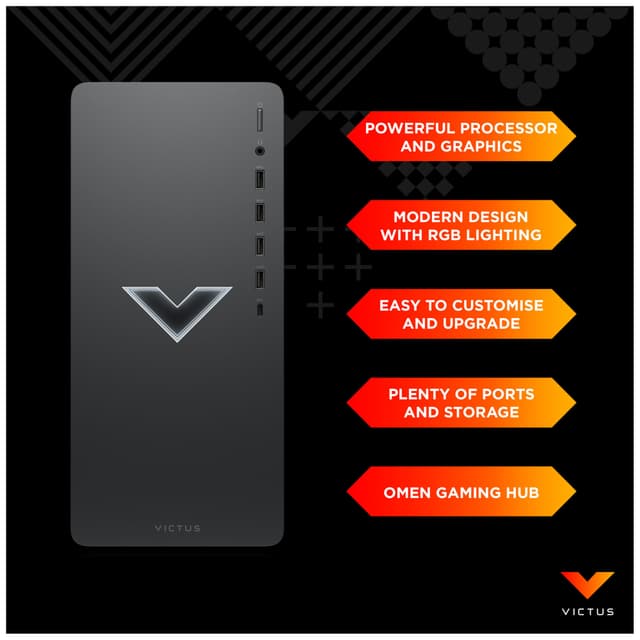 HP Victus 15L gaming desktop i5-13/16/512/4060