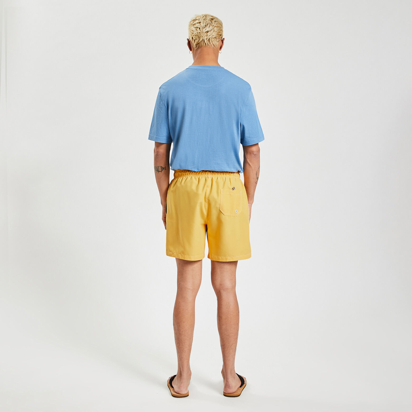 Maillot de bain uni Jaune