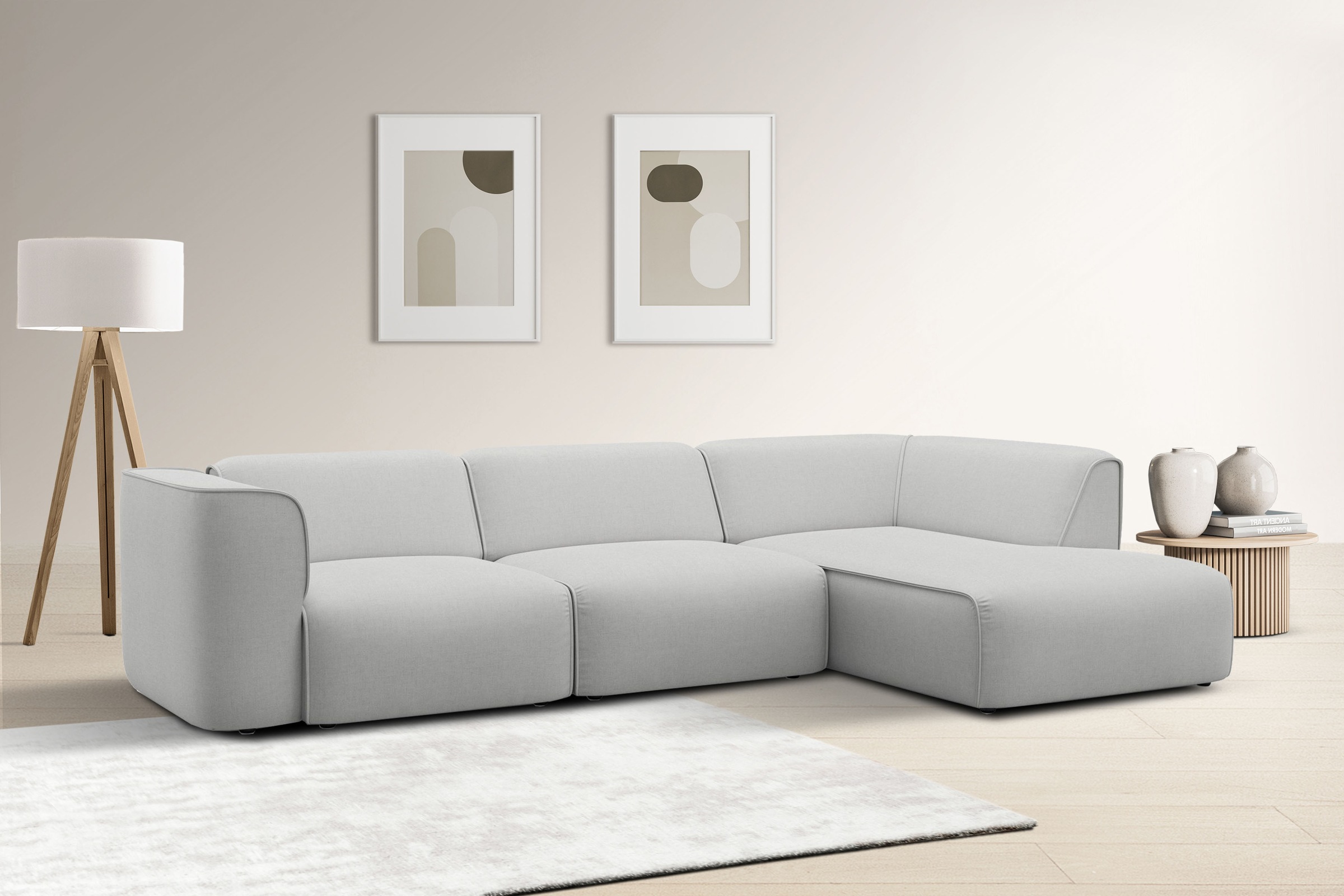 GOODproduct Ecksofa »Merid L-Form, jederzeit durch Module erweiterbar, B/T/H: 295/162/70 cm« als Modul oder separat verwendbar, für individuelle Zusammenstellung