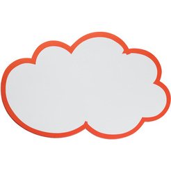 Symbole de notation 'nuage', autocollant, 150x230mm