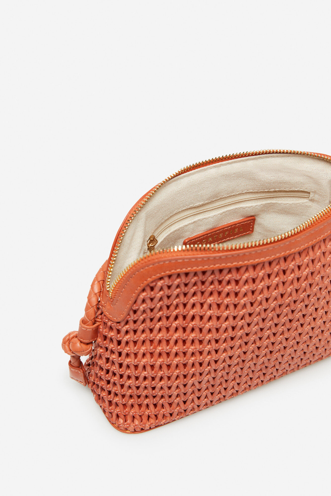 Bolsa de ombro trançada - Rosa
