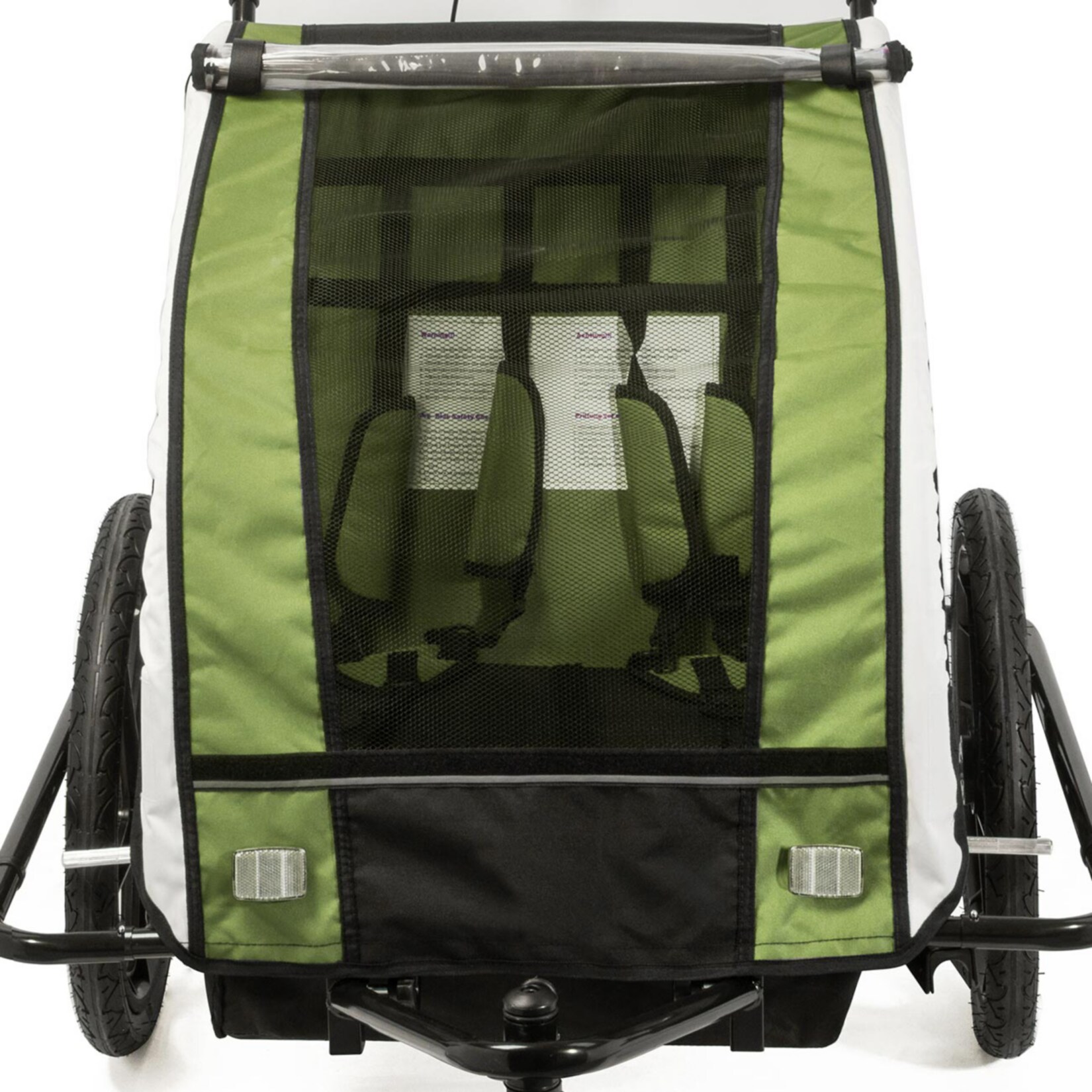 SAMAX 360° drehbarer Fahrradanhänger 2in1 Jogger - in Grün - Black Frame