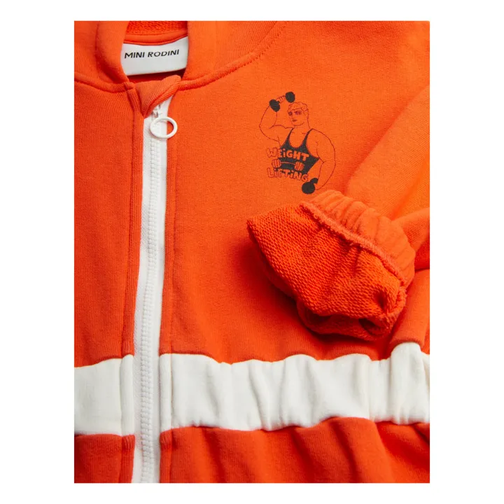 Mini Rodini Combinaison Bodybuilder Coton Bio | Rouge