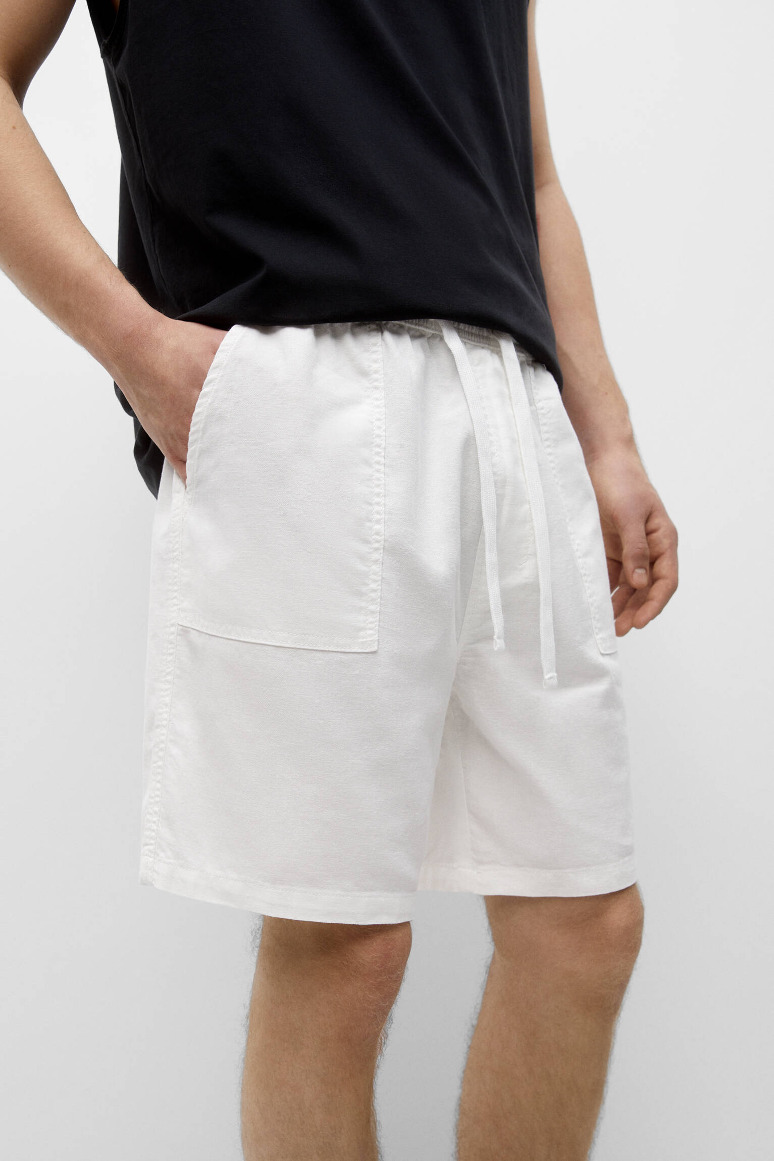 Bermuda rústica - Off-White