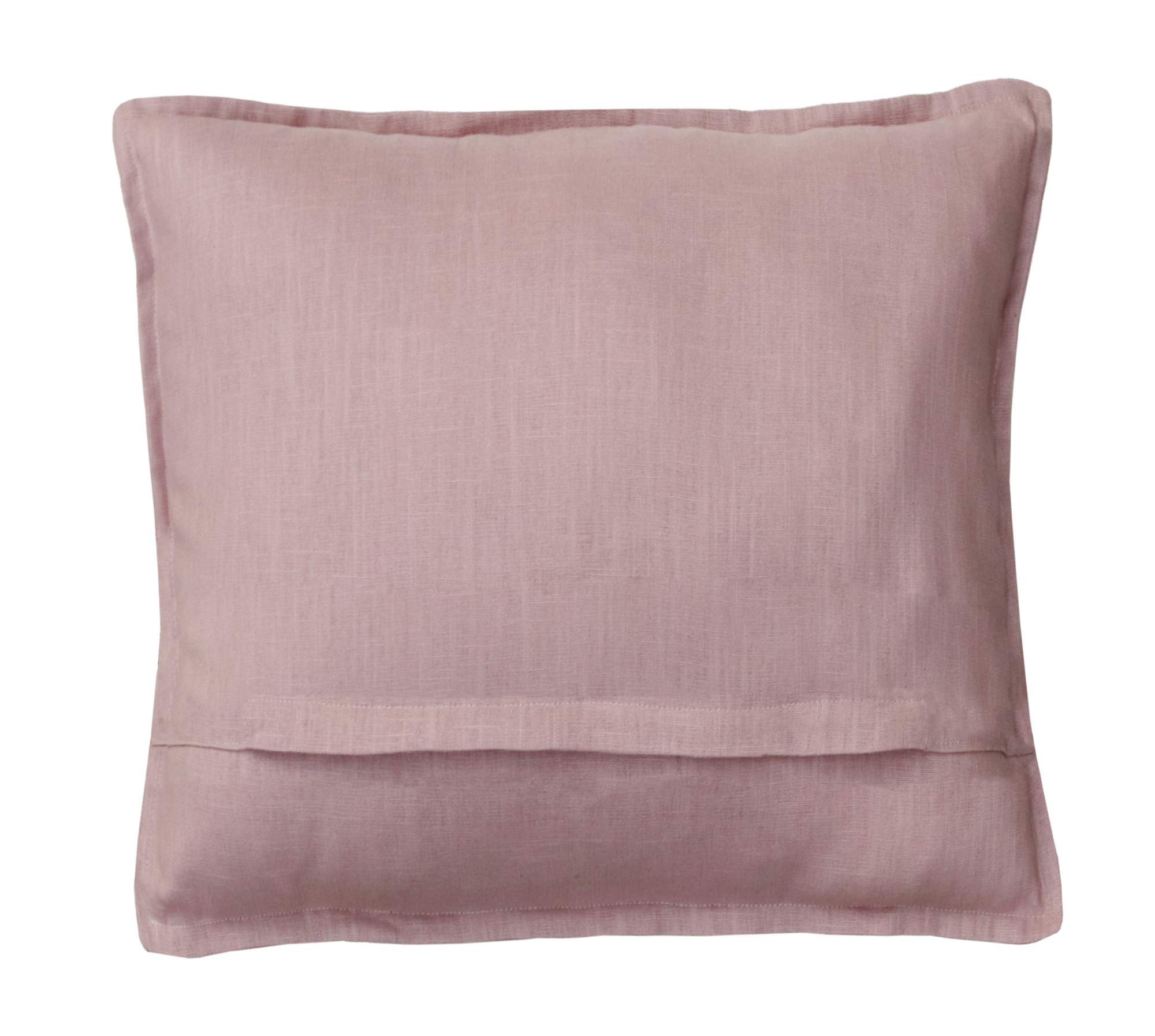 Sierkussen linnen 48x48 cm roze