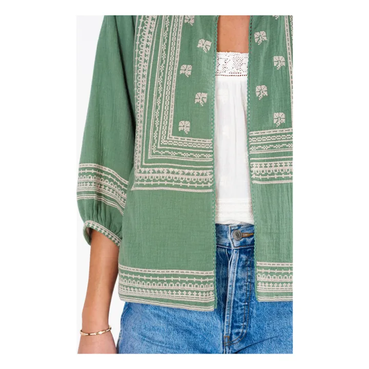 M.A.B.E. Veste Brodée Reba | Vert d'eau