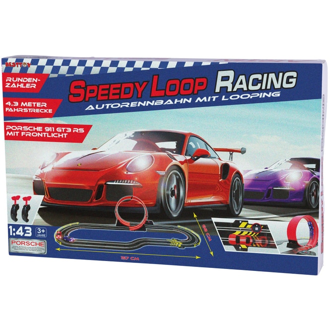 Autorennbahn mit Looping - Speedy Loop Racing