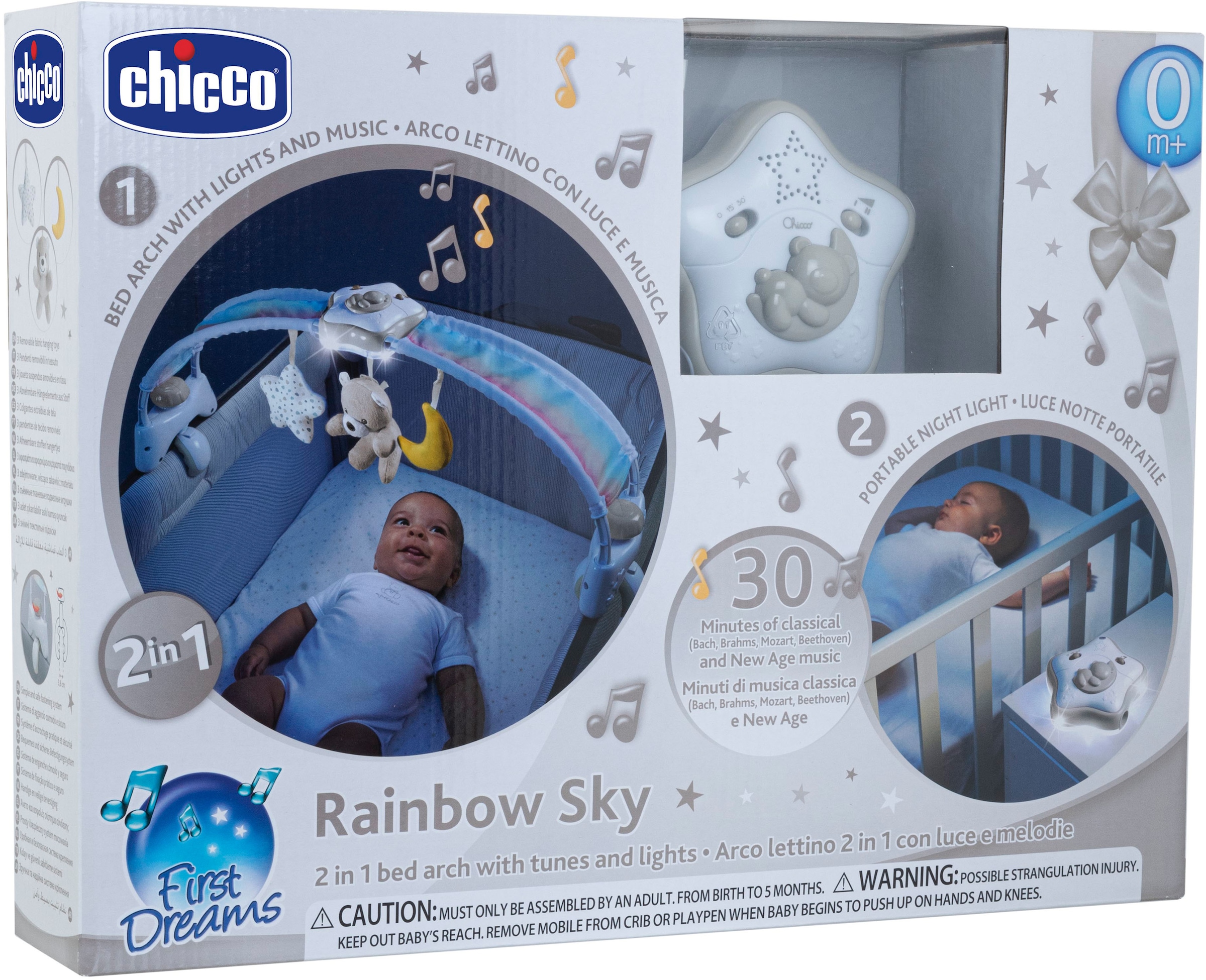 Chicco Spielbogen »Regenbogen-Spielbogen für Kinderbett 2 In 1« mit Licht und Melodien, Neutral