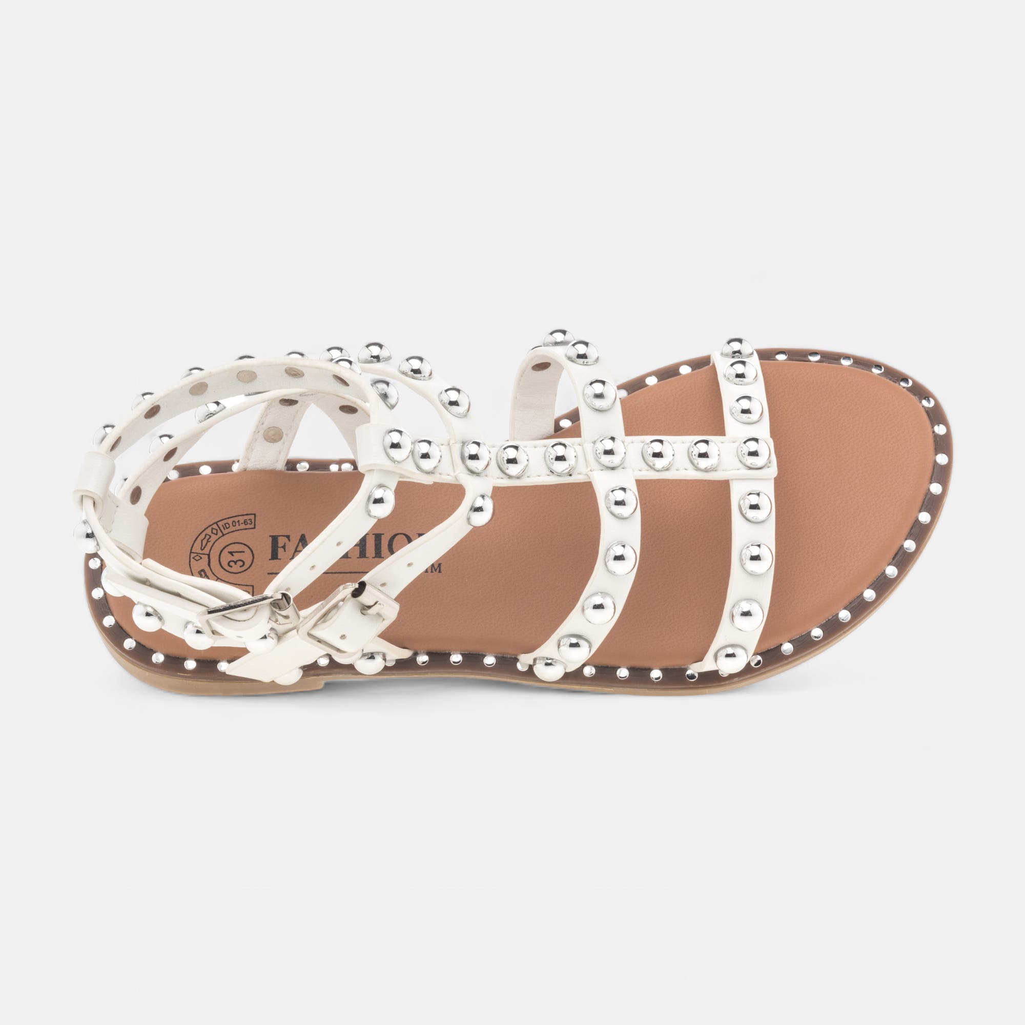 Nu-pieds Fille blanc
