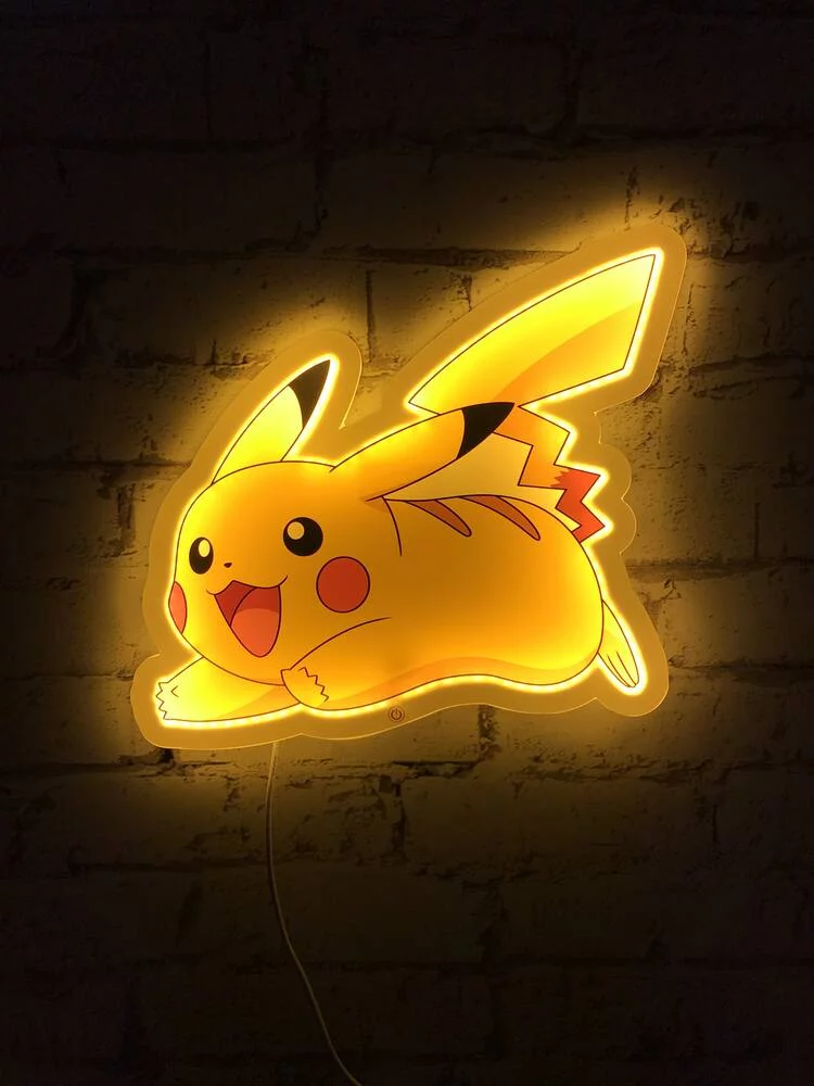 POKEMON - PIKACHU STYLE NEON LAMPE LED MURALE