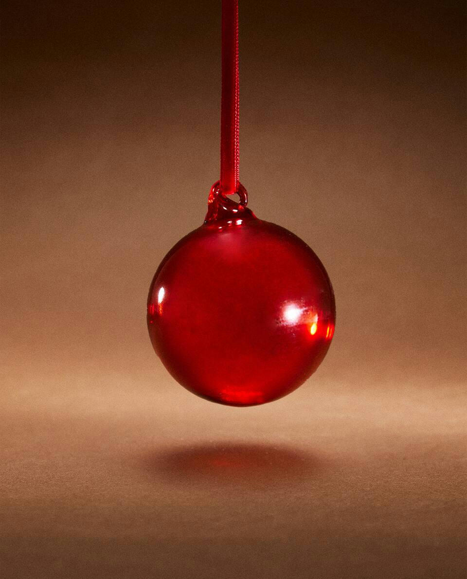 Enfeite de Natal de Vidro Liso