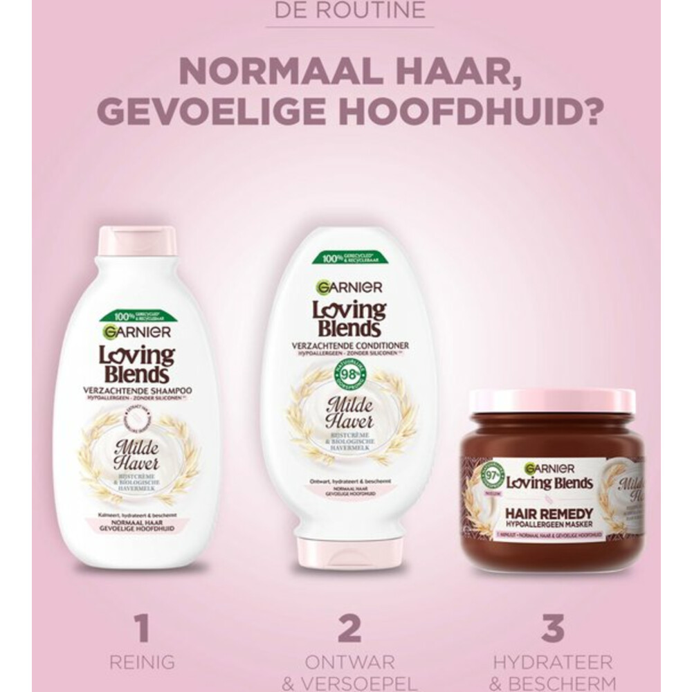 Garnier Loving Blends Milde Haver Shampoo300 ml
