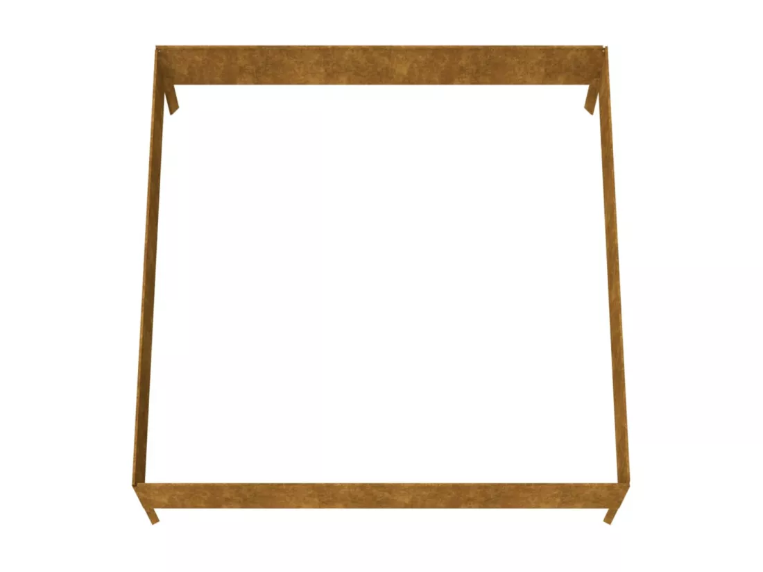 Jardinière bac lit surélevé marron 100 x 100 x 33.5 cm 02_0039283