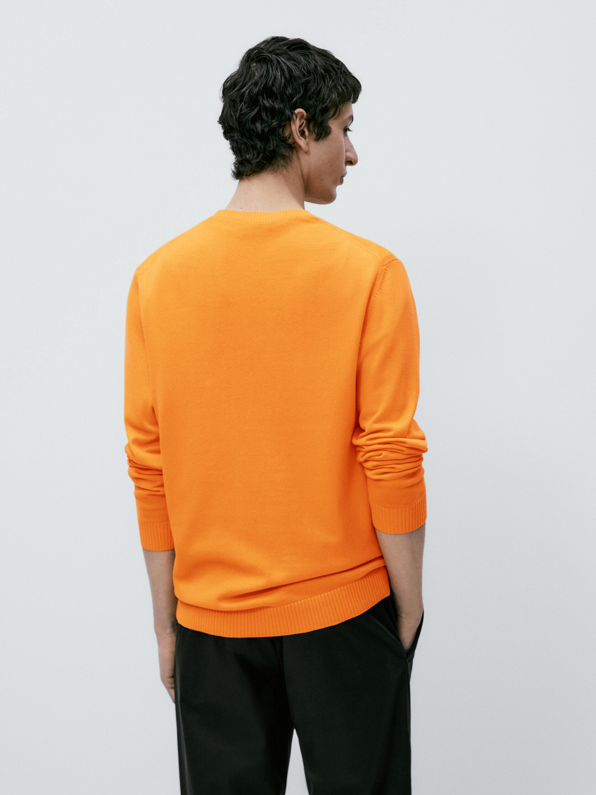 Camisa jersey arredondada 100% algodón - NARANJA TONE
