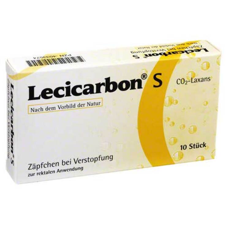 Lecicarbon® S CO2-Laxans Säuglingssuppositorien, 10 St