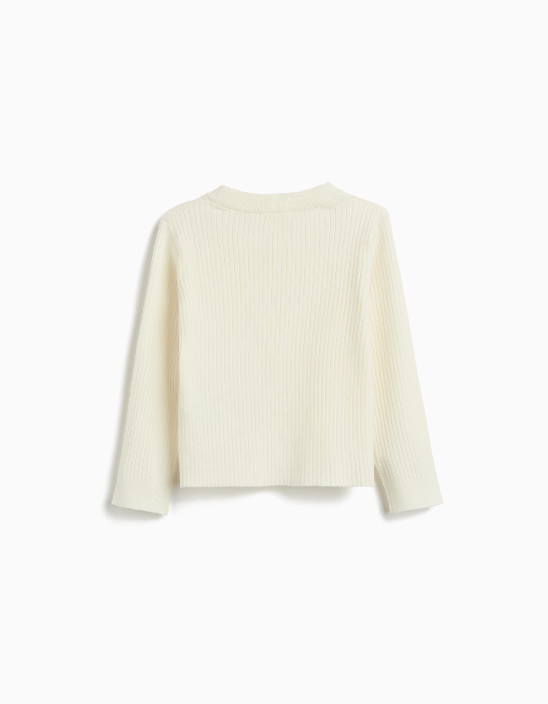Camisola de Malha, Menina, Branco