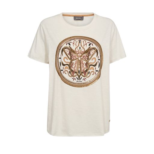 Mos Mosh Fiona Embroidery T-shirt, Ecru, XL