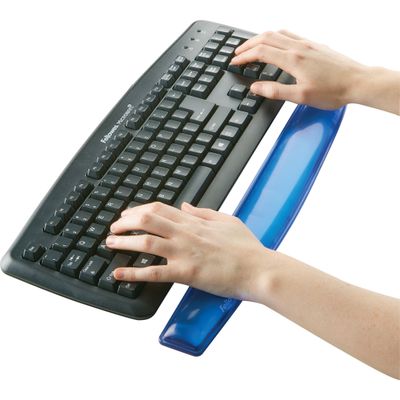 Fellowes - Repose-poignets clavier Crystals Gel bleu