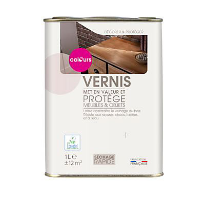 Vernis meubles et objets satin incolore 1 L Colours