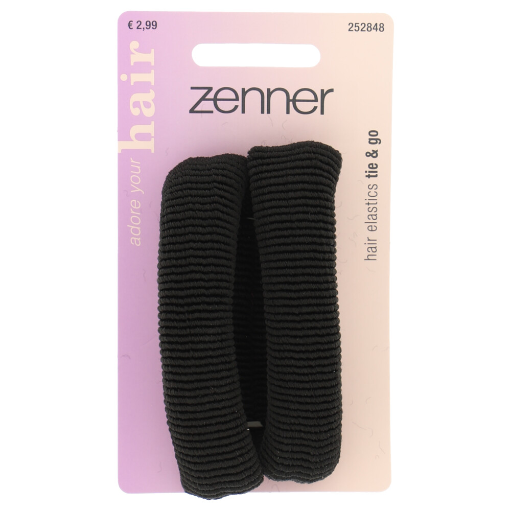 Zenner Elastiek Donut Roll-up Zwart2 stuks