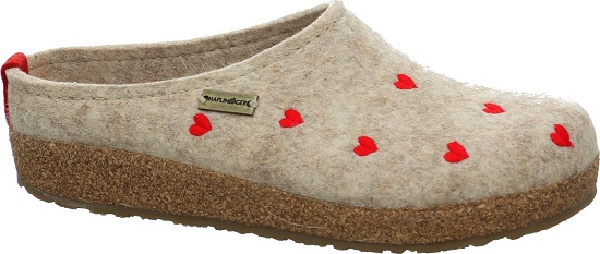 Cuoricini / Grizzly Wollfilz /46 beige