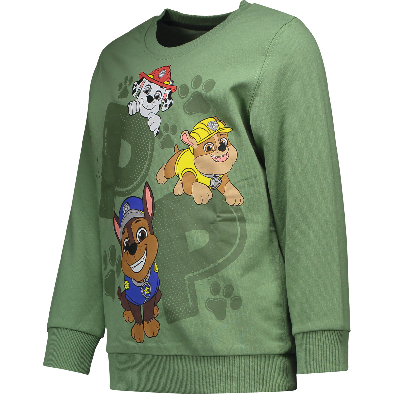 Kinder-Sweatshirt Paw Patrol grün