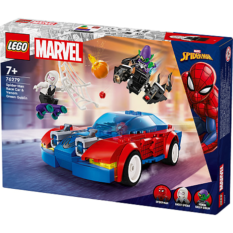 LEGO Marvel Spider-Mans racerbil og Venom Green Goblin 76279