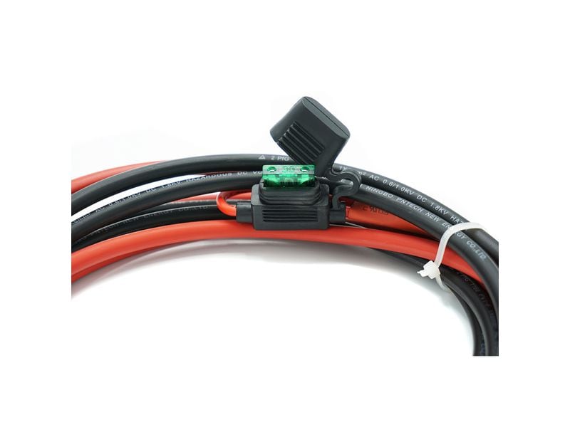 WATTSTUNDE Anschlusskabel BAKA30/BAKA06, 6 mm², 30 A Batterieanschlusskabel mit 30A Sicherung