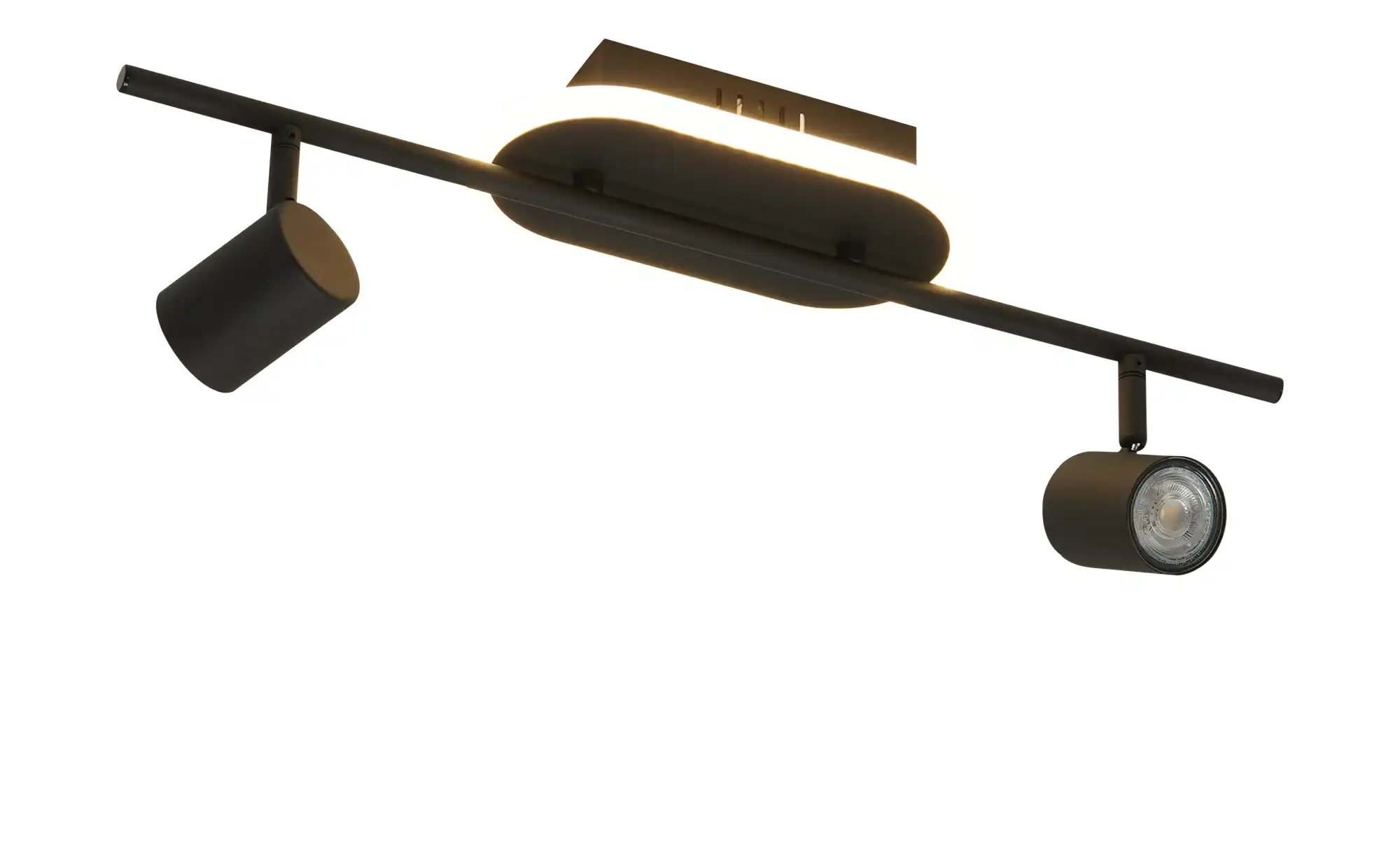 KHG LED-Deckenspot, 2+1-flammig, sandschwarz