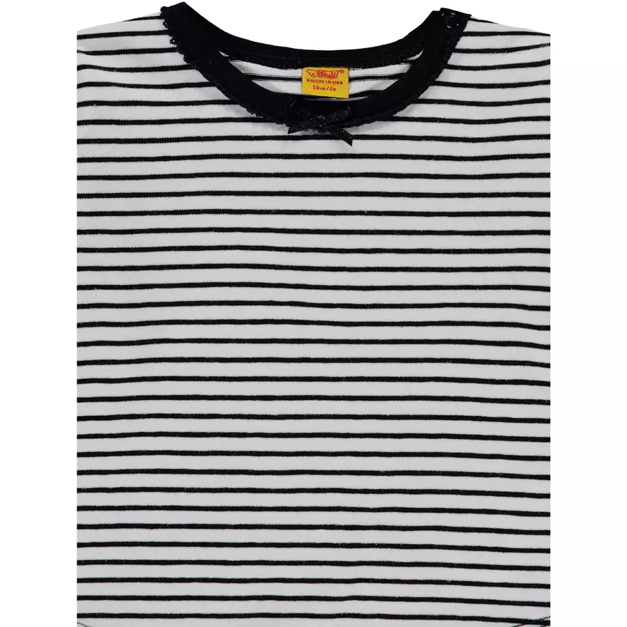 Steiff Girls Langarmshirt, Ringel blau