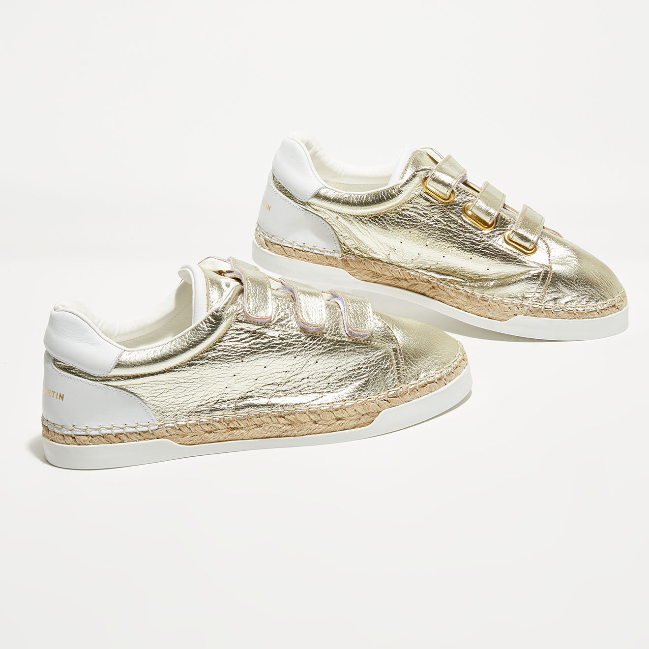 Canal Saint Martin Sneakers en Cuir Wonder dorées