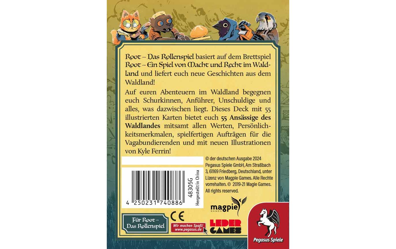Spielkarten Root: Das Rollenspiel WaldlanddeckSpielkarten zum Rollenspiel im Root-Universum