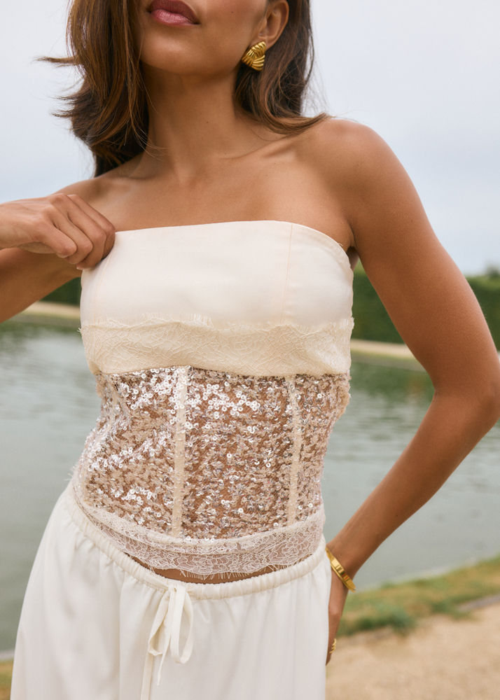 Nina top creme