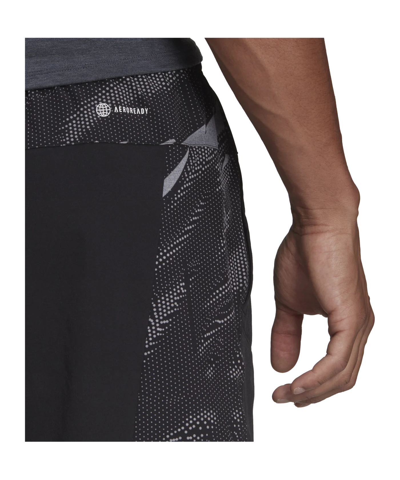 adidas D4T Printed Short Training Schwarz Weiss