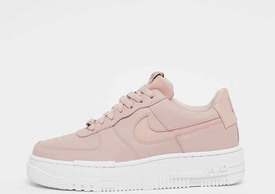Nike Air Force 1 Pixel Damesschoen Particle Beige Black White Particle Beige