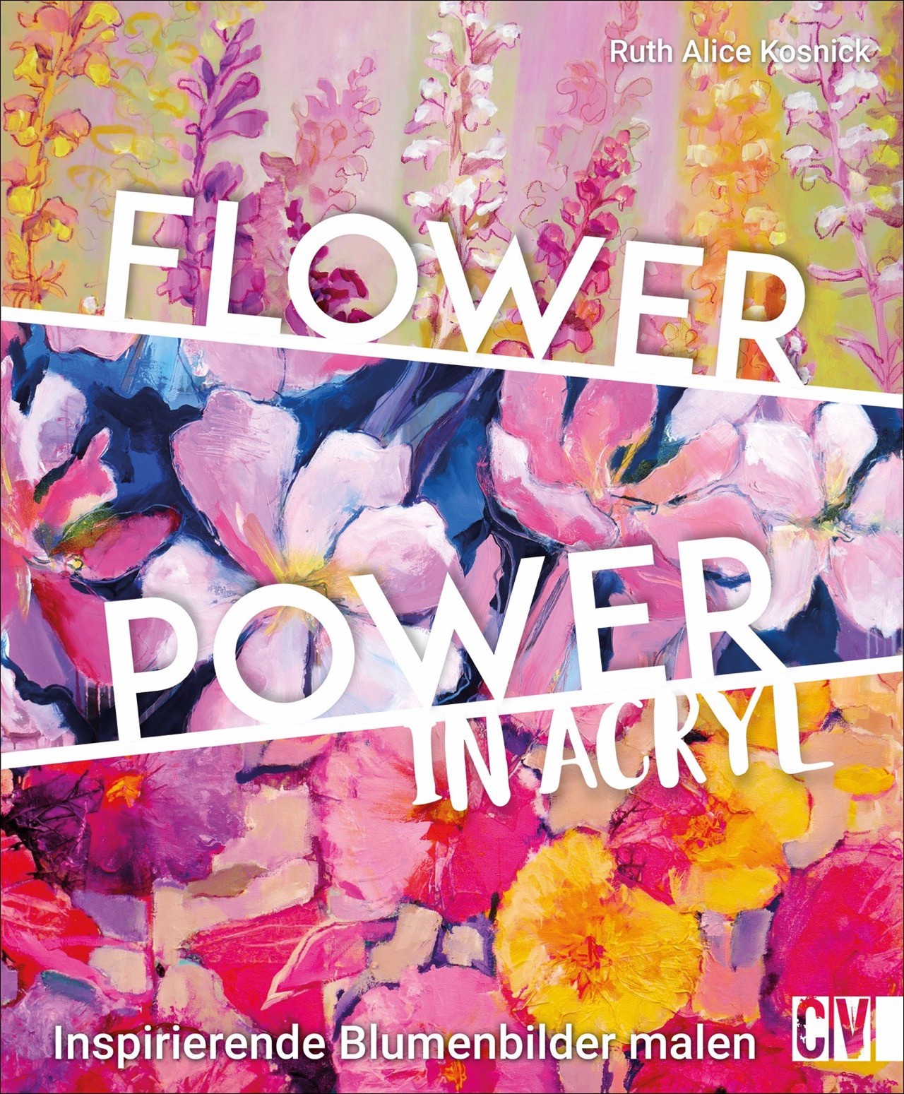 Buch 'Flower Power in Acryl', Inspirierende Blumenbilder malen günstig bestellen