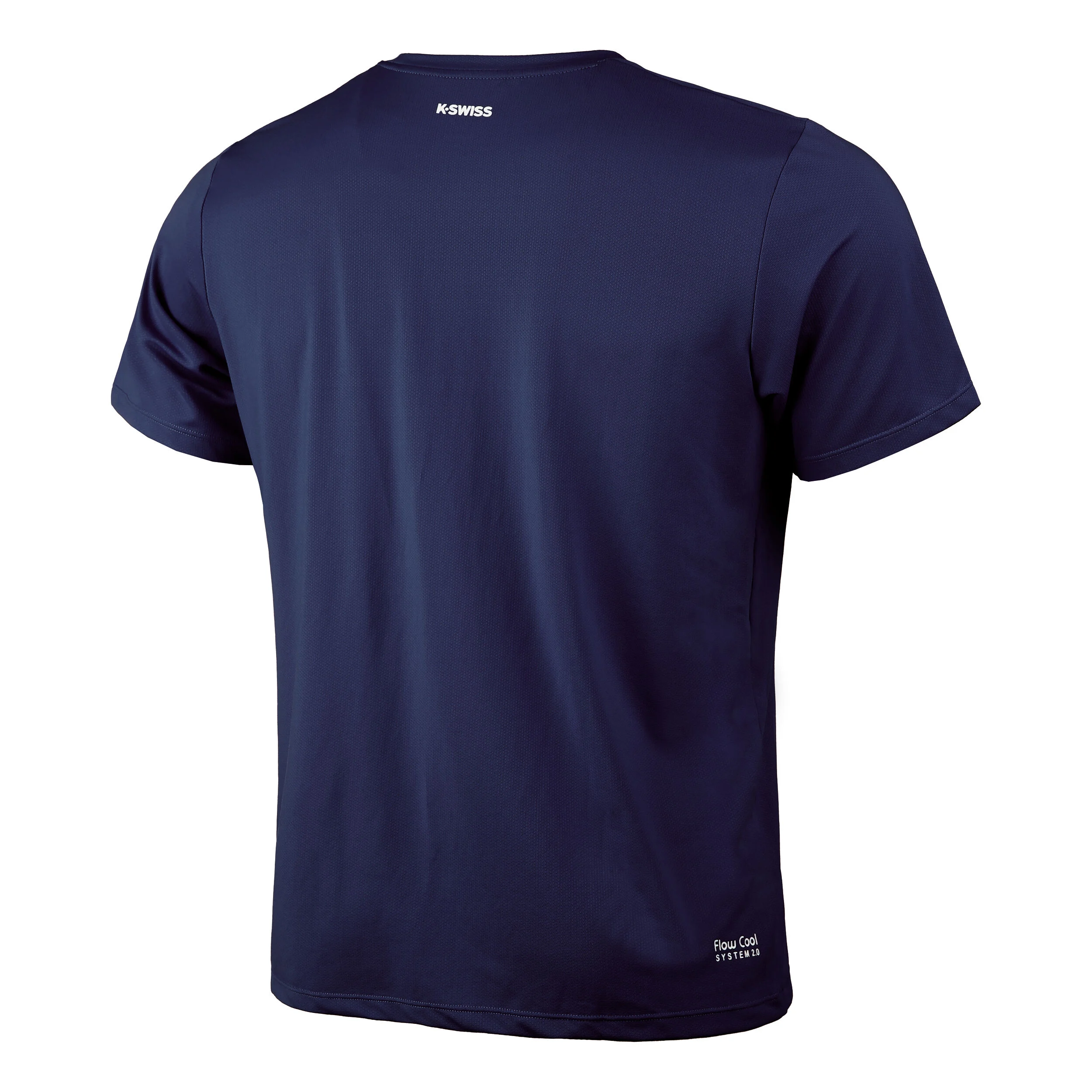 K-Swiss Core Team Stripe Crew T-shirt Hommes - Bleu Foncé , Multicouleur