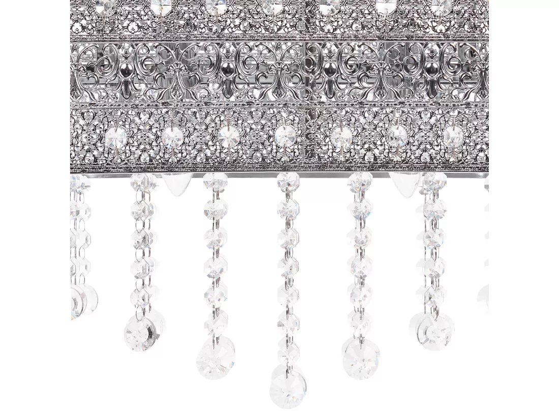 Lustre BELELLE Cristal Argenté