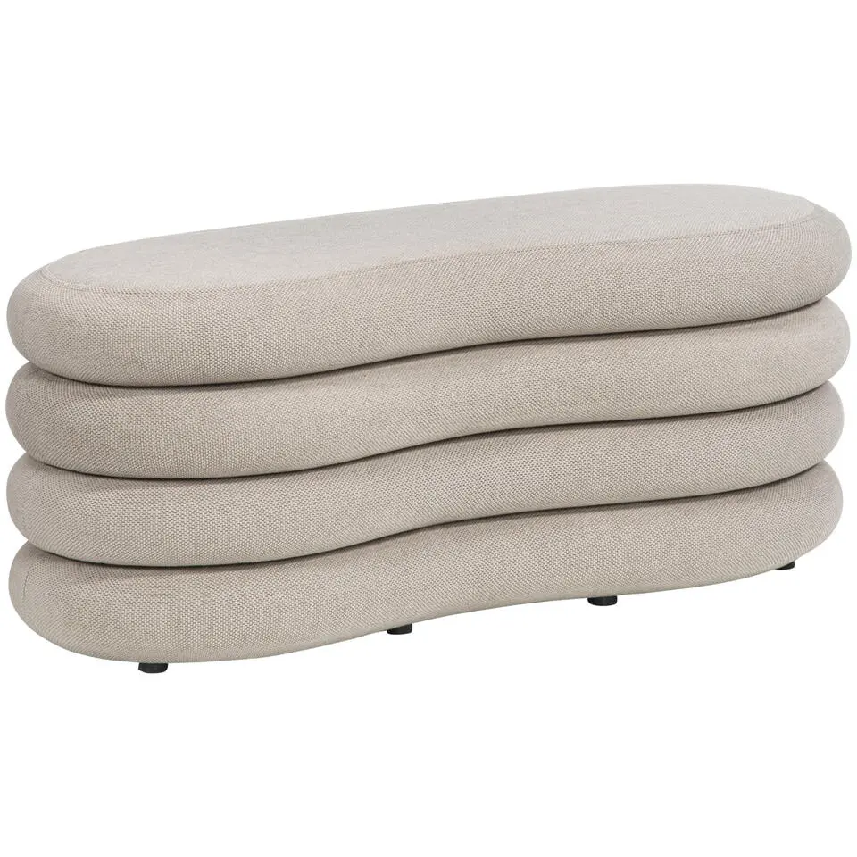 Poef Fitero - beige - 41x106x43 cm