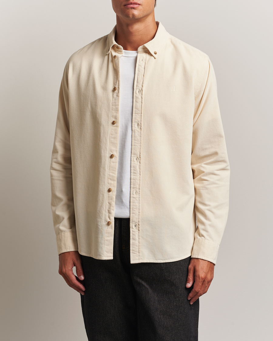Les Deux Konrad Pinwale Corduroy Shirt Ivory