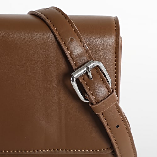 Ensemble Sacoche Et Porte-Cartes Marron