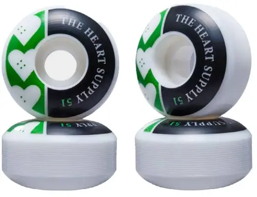 Heart Supply Squad 99A Skateboard Hjul 4-Pak | SkatePro
