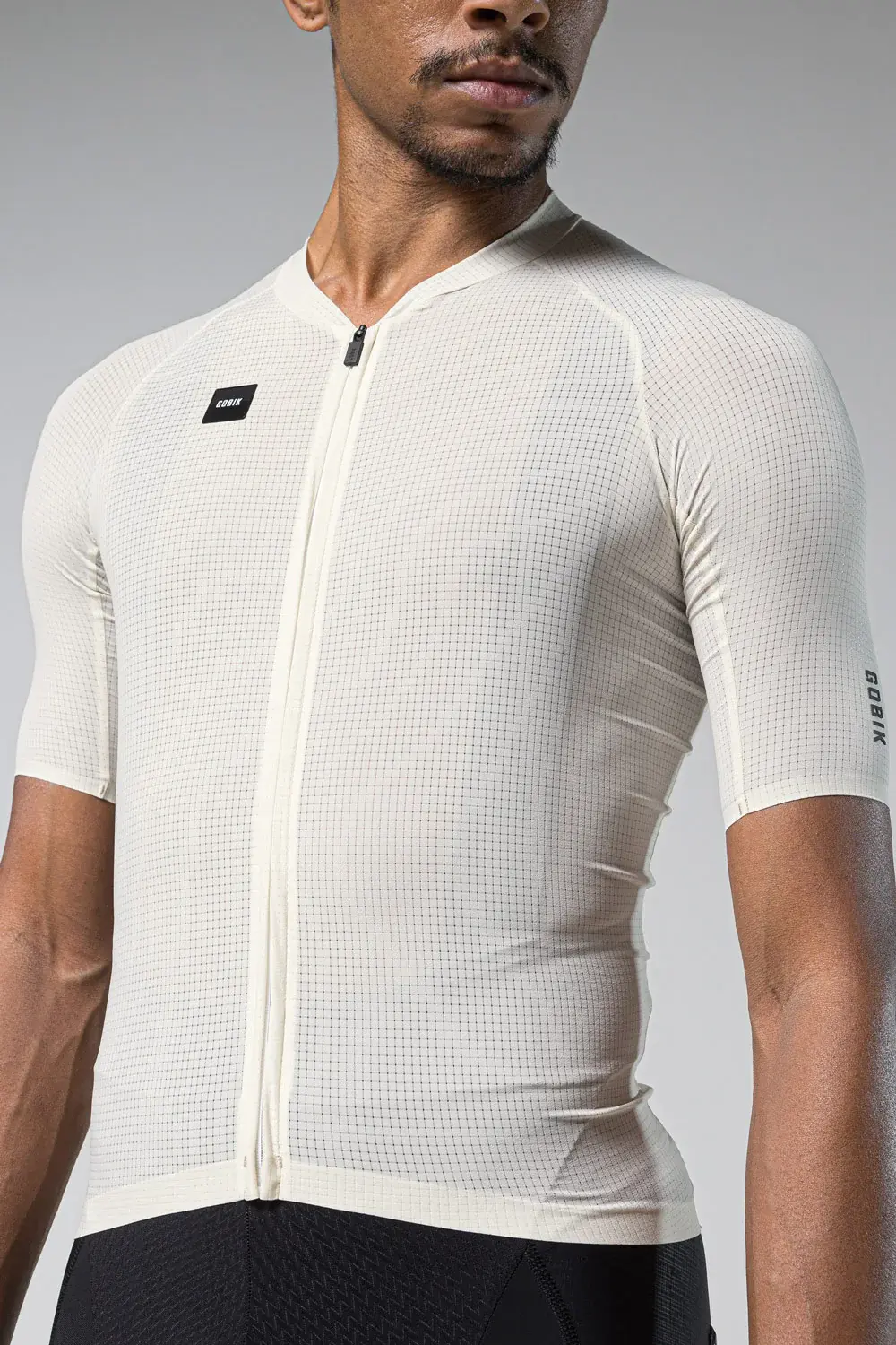 Gobik Unity Phantom Fietsshirt Korte Mouwen Wit