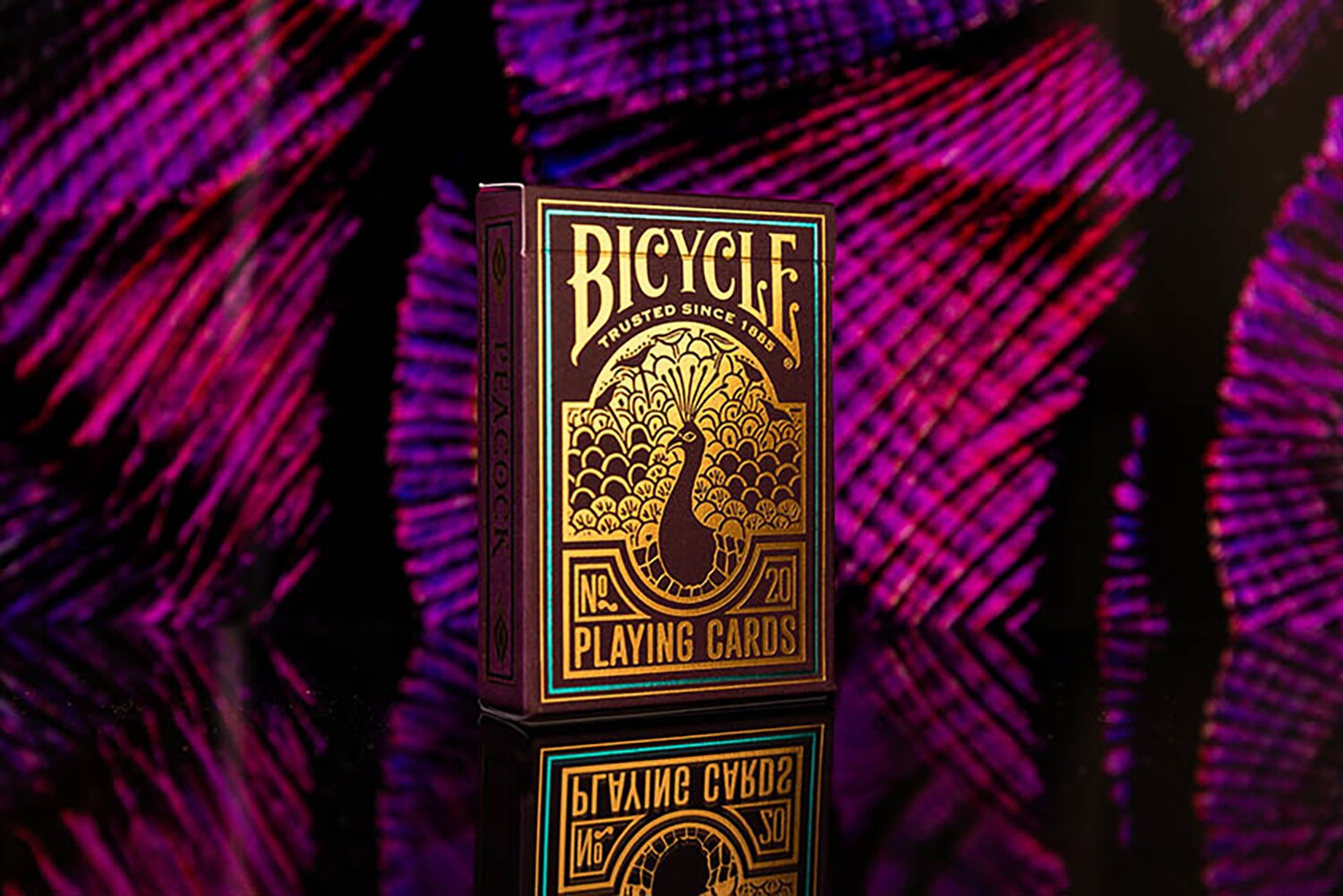 Bicycle® Kartendeck - Purple Peacock Kartenspiel Spielkarten Pokerkarten
