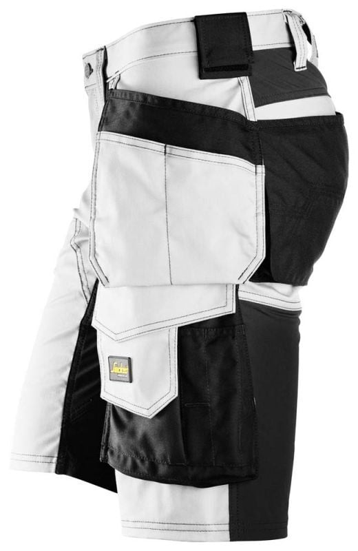 Snickers AllroundWork 6141 Stretch - Korte werkbroek - Wit - 62