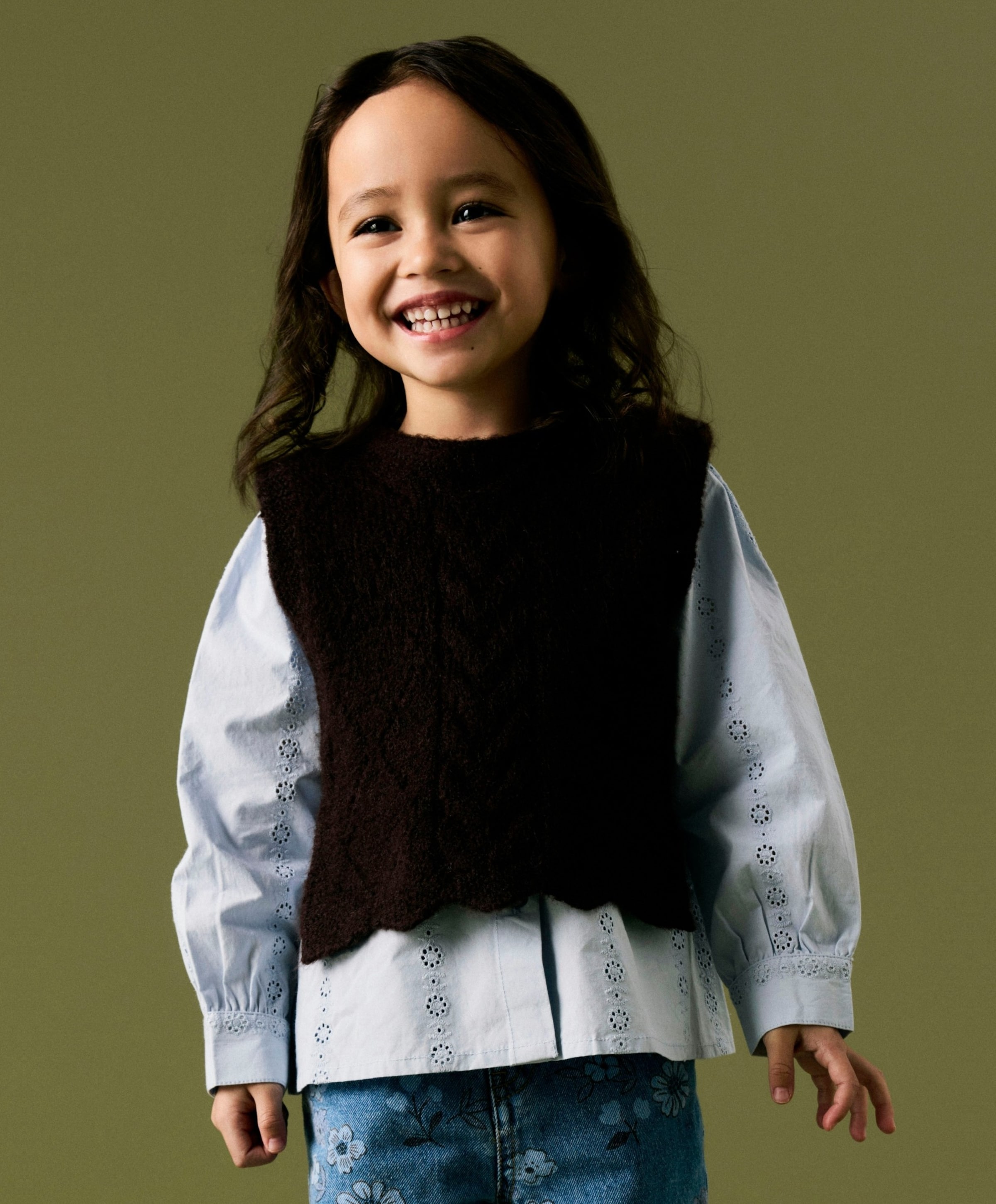 Name it Meisjes blouse lange mouw blauw